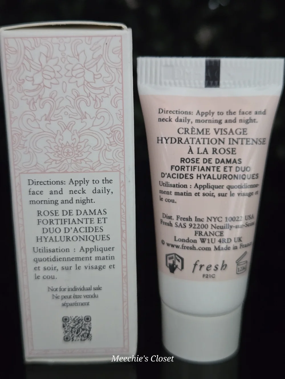 Fresh Rose Deep Hydration Face Cream New in Box x2 NIB